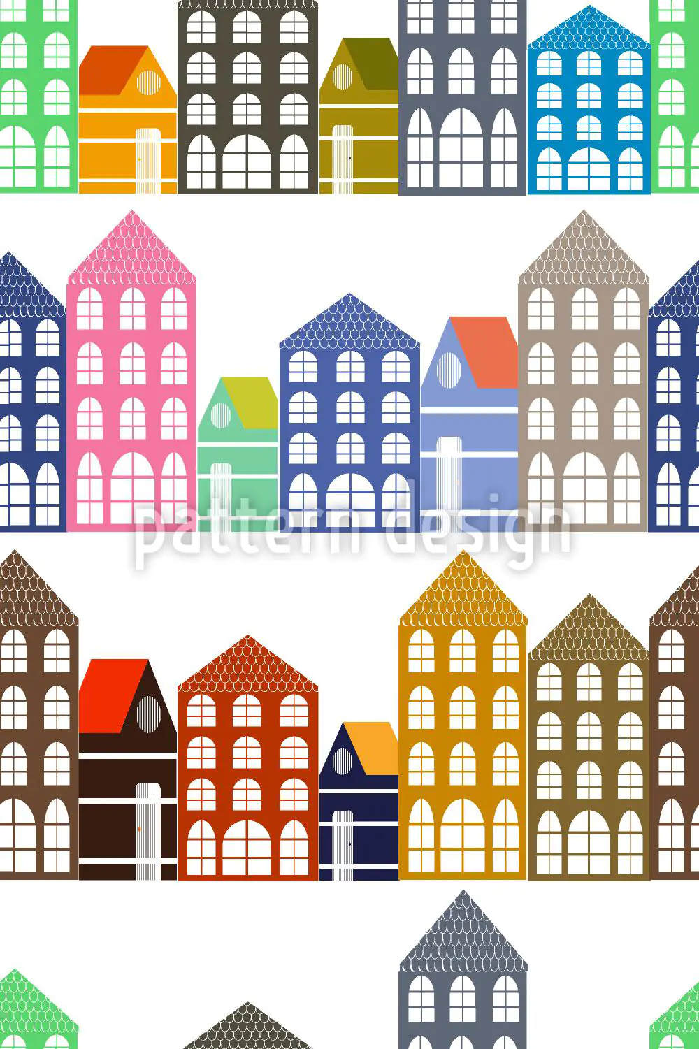 Papier peint design The Houses Of Amsterdam