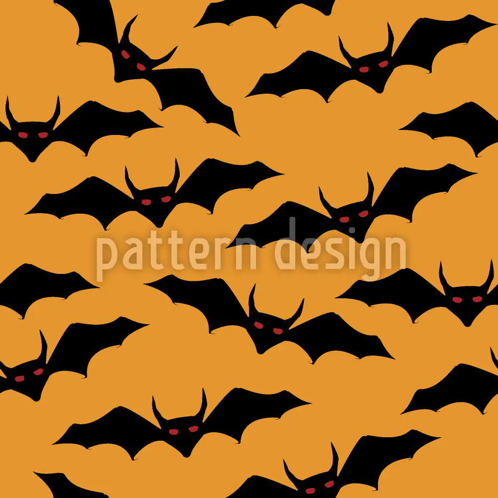 Wall Mural Pattern Wallpaper Demon Bats