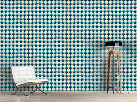 Wall Mural Pattern Wallpaper Happy Square