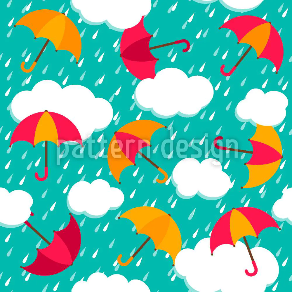 Papier peint design The Umbrellas Of Salzburg