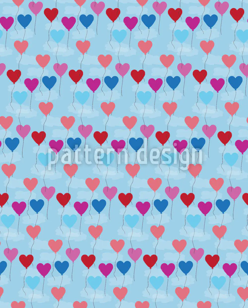 Papier peint design Balloon Hearts