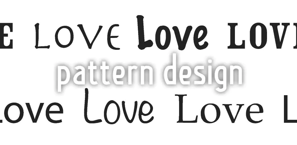 Papier peint design Love