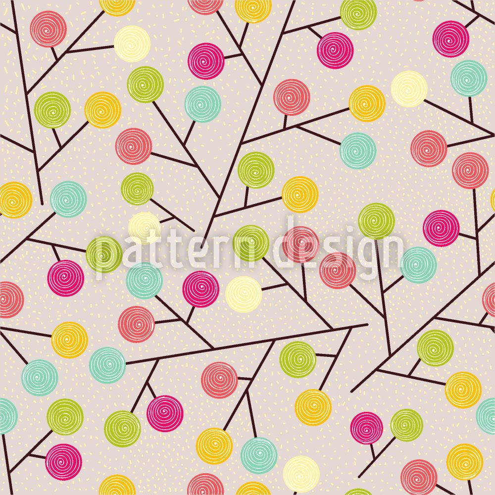 Papier peint design Lollypops Grow On Trees