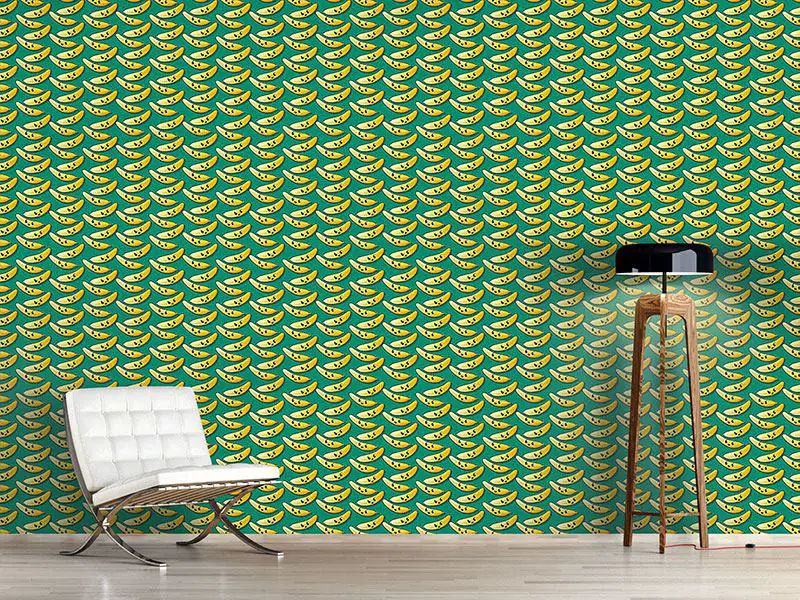 Wall Mural Pattern Wallpaper Happy Banana