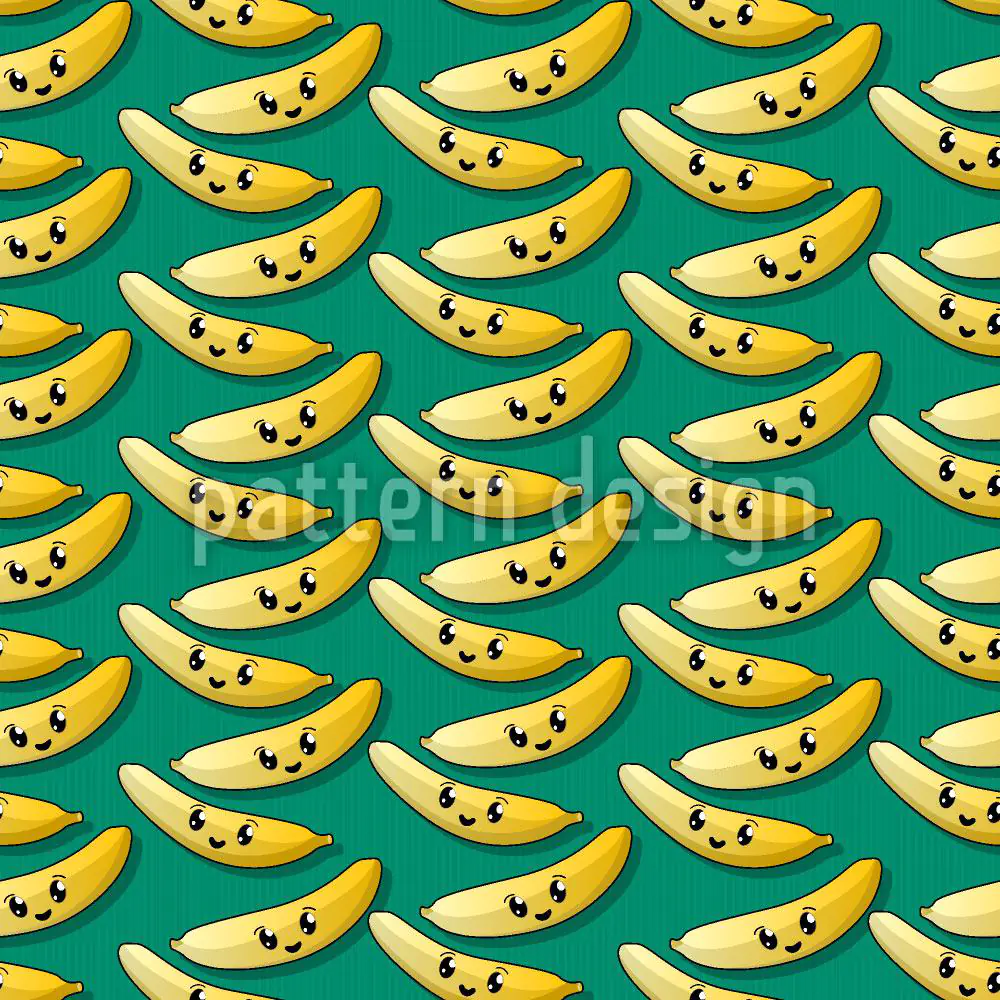 Designmuster Tapete Happy Banana