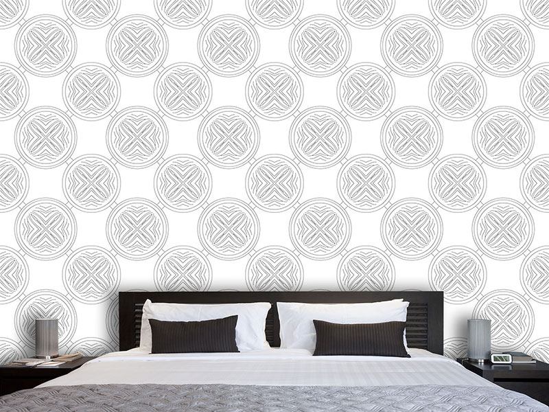 Wall Mural Pattern Wallpaper Departure Of The Circles