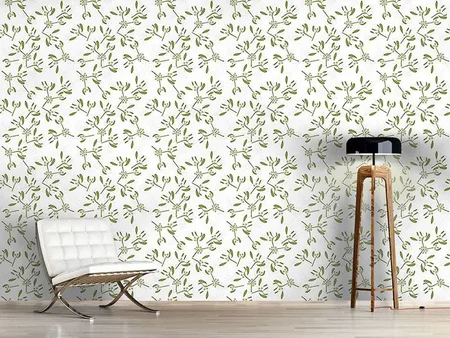 Wall Mural Pattern Wallpaper Mistletoes