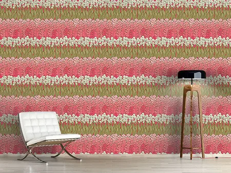 Wall Mural Pattern Wallpaper Mommies Flower Bed