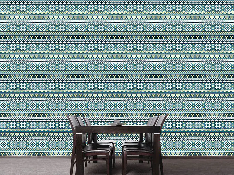 Wall Mural Pattern Wallpaper The Pixel King Of The North