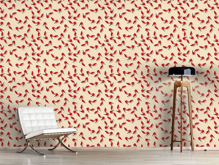 Wall Mural Pattern Wallpaper The Red Shoes