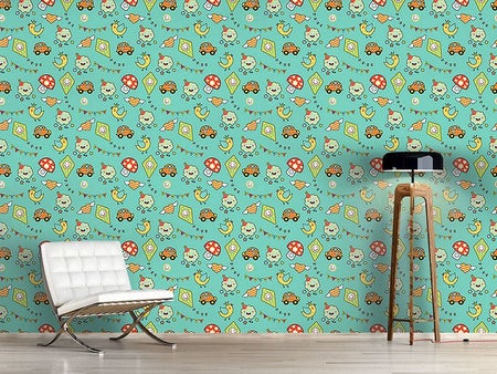 Wall Mural Pattern Wallpaper Come On Kids