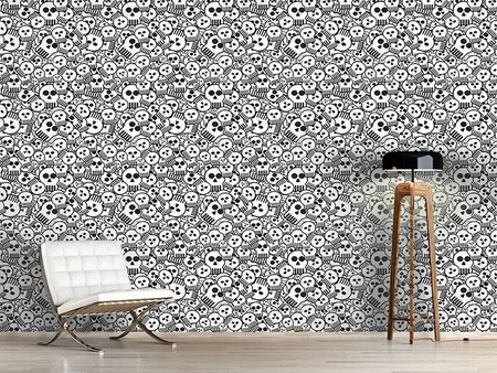 Wall Mural Pattern Wallpaper Come Sweet Skull