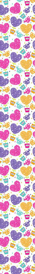 Wall Mural Pattern Wallpaper Hearts Need Water And Love