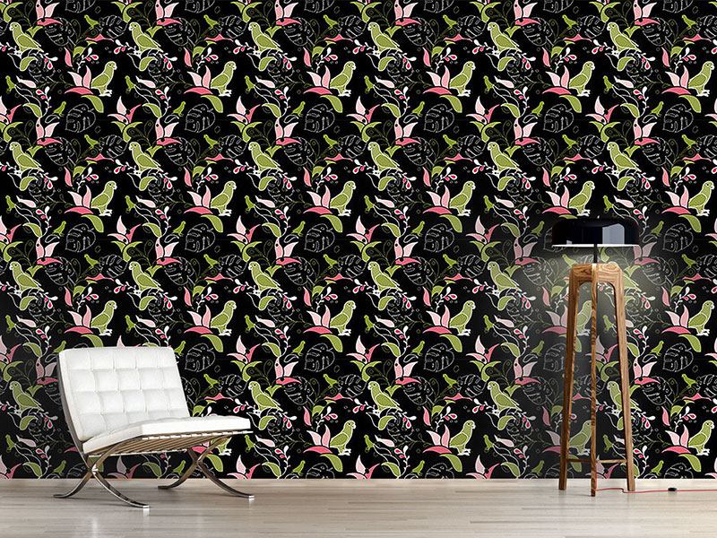 Wall Mural Pattern Wallpaper Paradise Birds
