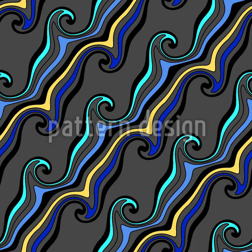 Papier peint design The Force Of The Diagonal Waves