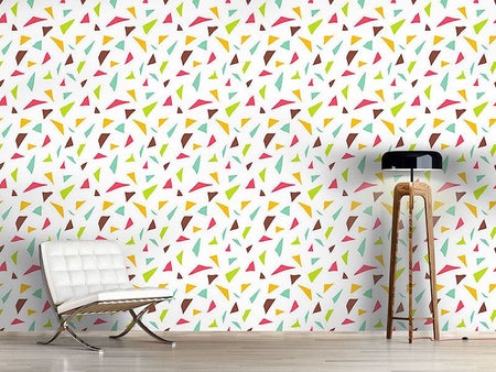 Wall Mural Pattern Wallpaper Triangular Confetti