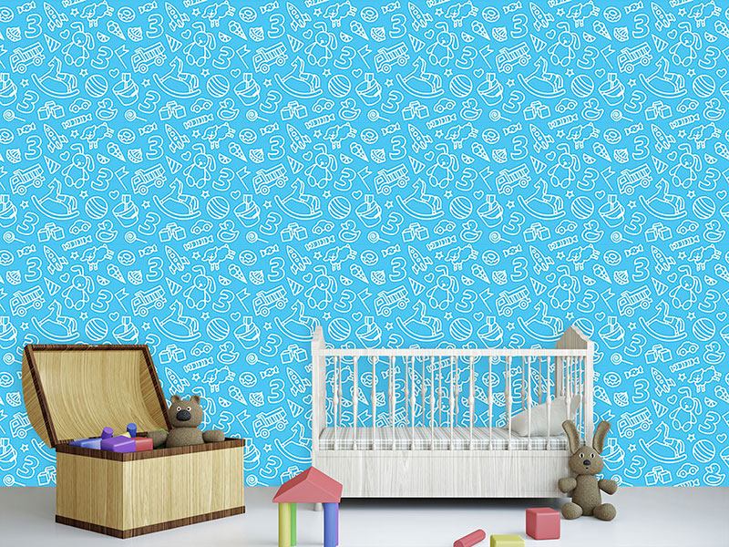 Wall Mural Pattern Wallpaper All My Toys