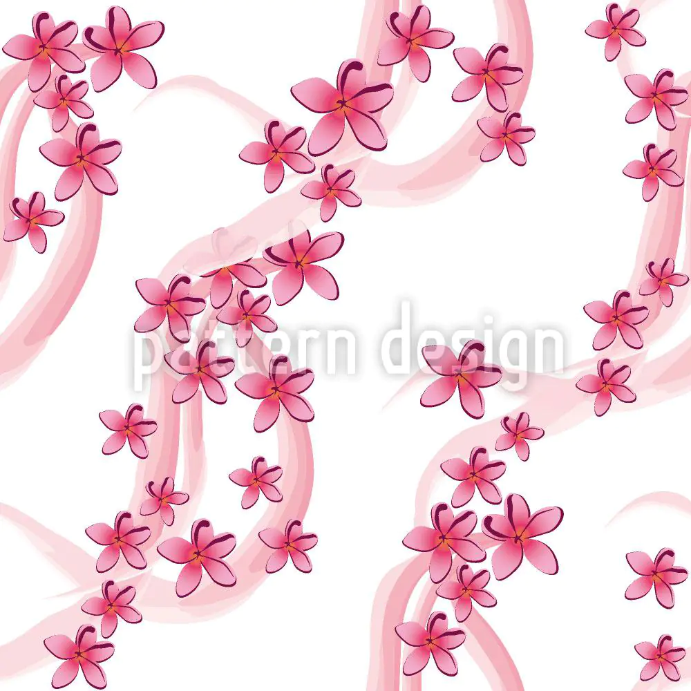 Papier peint design Frangipani Blossoms