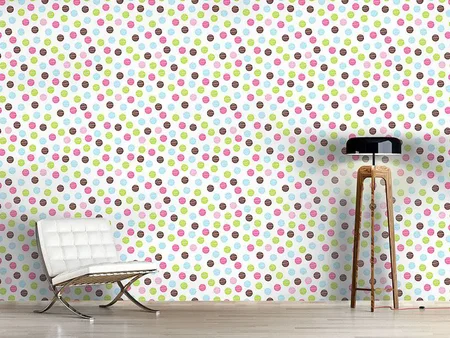 Wall Mural Pattern Wallpaper Soap Bubbles Fun