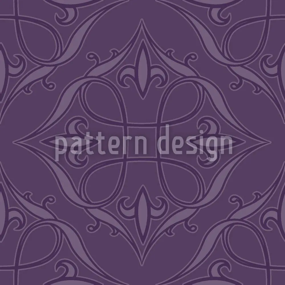Papier peint design Renaissace In Purple