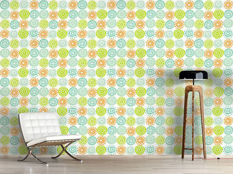 Wall Mural Pattern Wallpaper Sunshine Doilies