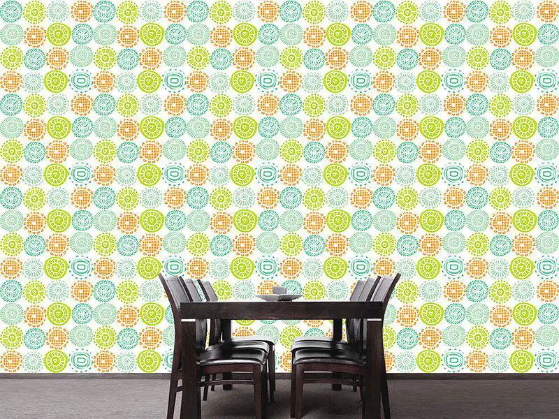 Wall Mural Pattern Wallpaper Sunshine Doilies