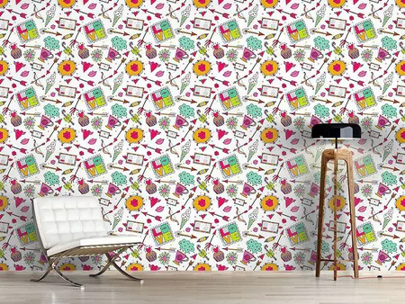 Wall Mural Pattern Wallpaper Cupids Fundus