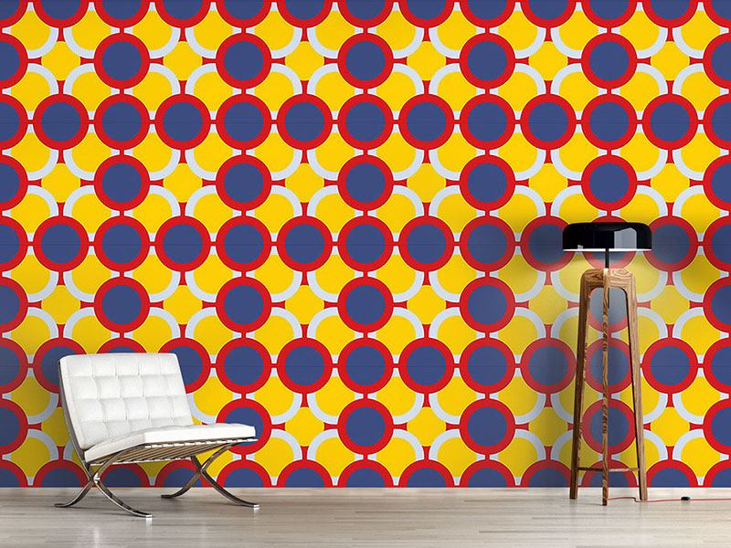 Wall Mural Pattern Wallpaper Circles Hide The Sun