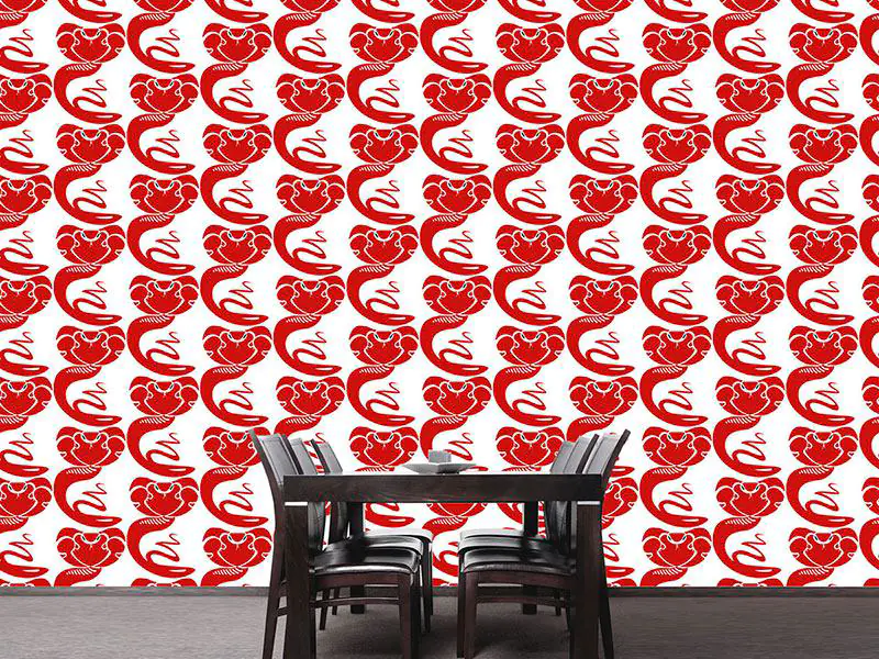 Wall Mural Pattern Wallpaper King Cobra