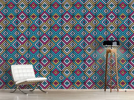Wall Mural Pattern Wallpaper Folded Squares