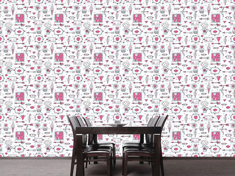 Wall Mural Pattern Wallpaper Love And Other Things