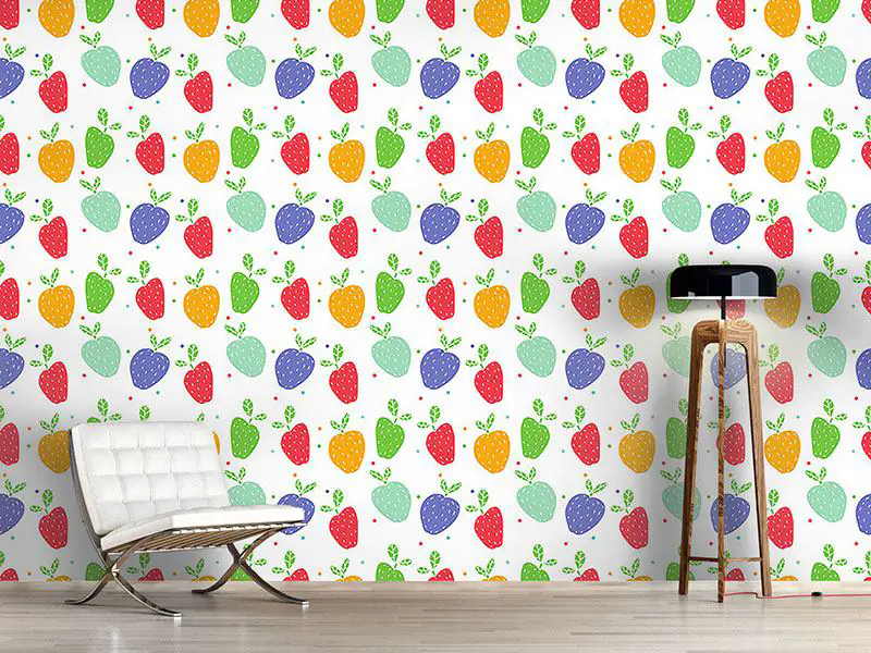 Papier peint design Apples On Dots