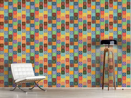 Wall Mural Pattern Wallpaper Doily Patchwork