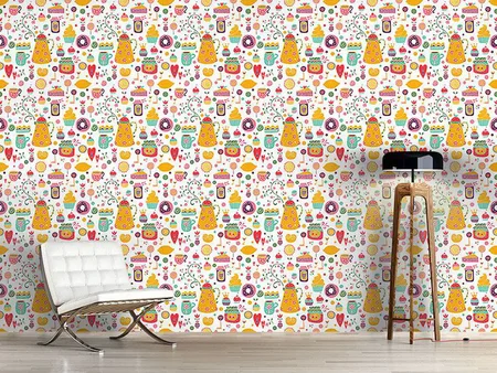 Wall Mural Pattern Wallpaper Sweet Joy
