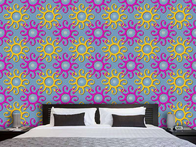 Wall Mural Pattern Wallpaper Connection Of The Sun