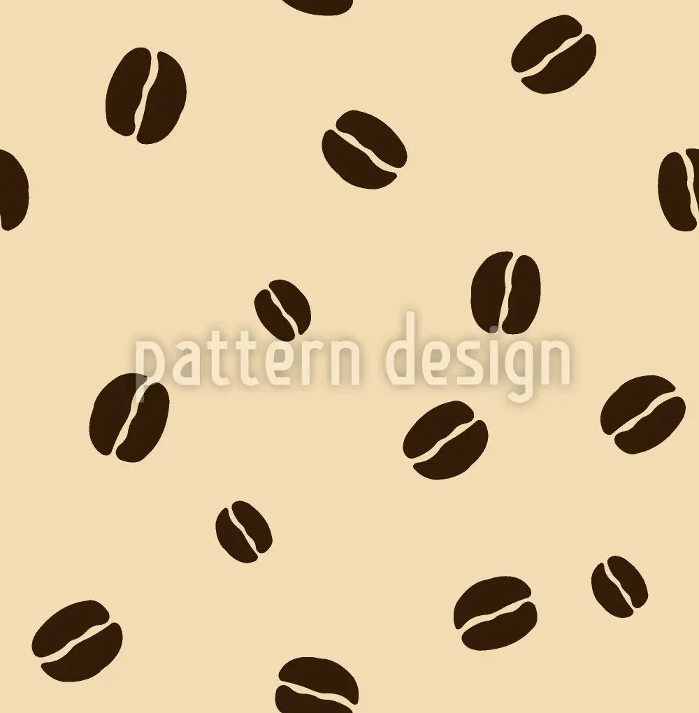 Wall Mural Pattern Wallpaper Coffee Beans