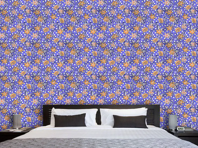 Wall Mural Pattern Wallpaper Tropical Floral Print