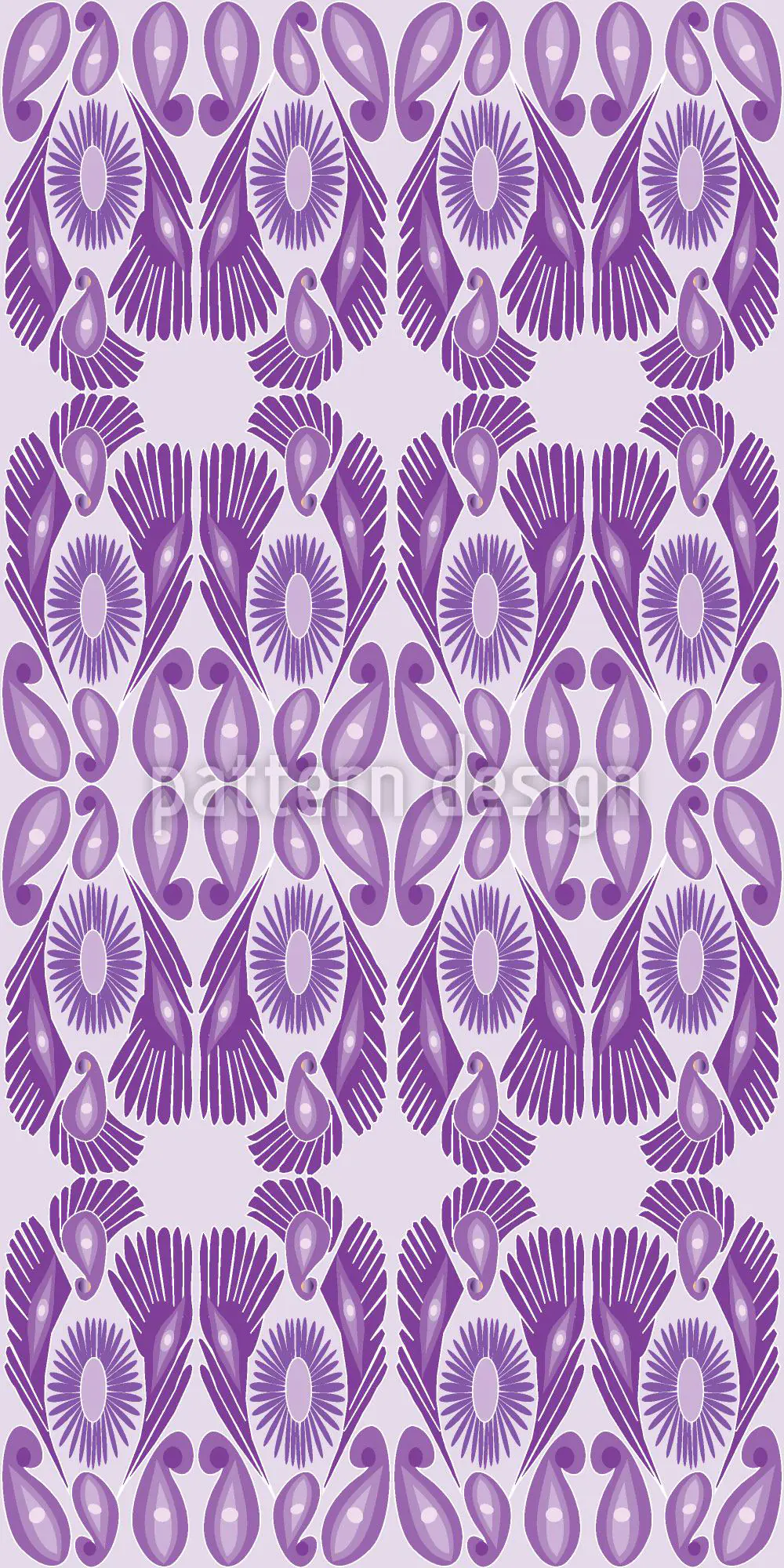Wall Mural Pattern Wallpaper Paisley And Feather