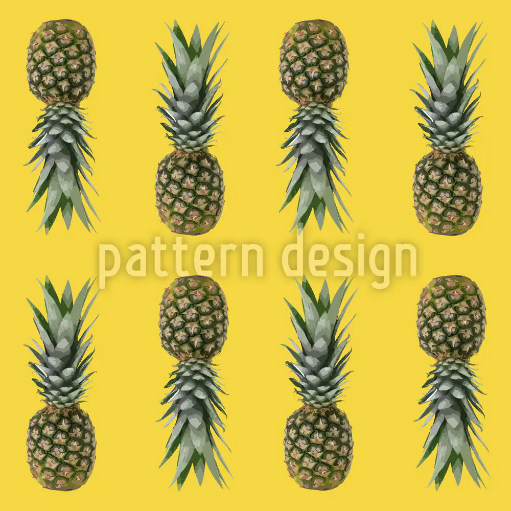 Wall Mural Pattern Wallpaper Pineapples From Brazil