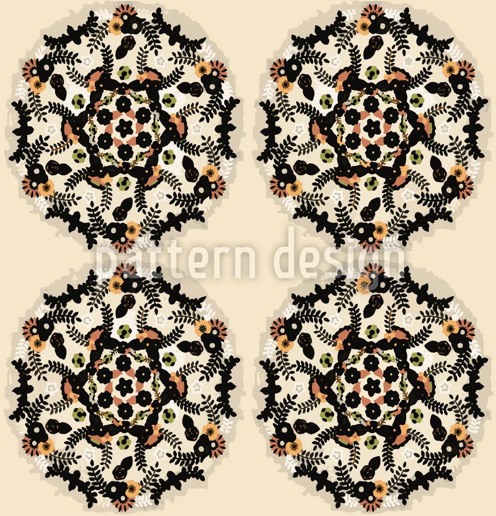 Papier peint design Small Flower Mandalas