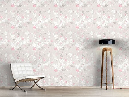 Wall Mural Pattern Wallpaper A Touch Of Roses