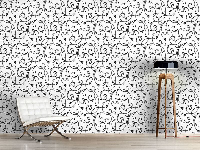 Wall Mural Pattern Wallpaper Delicate Flourish