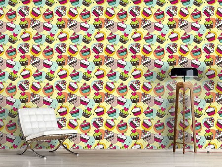 Wall Mural Pattern Wallpaper Muffin Dreams