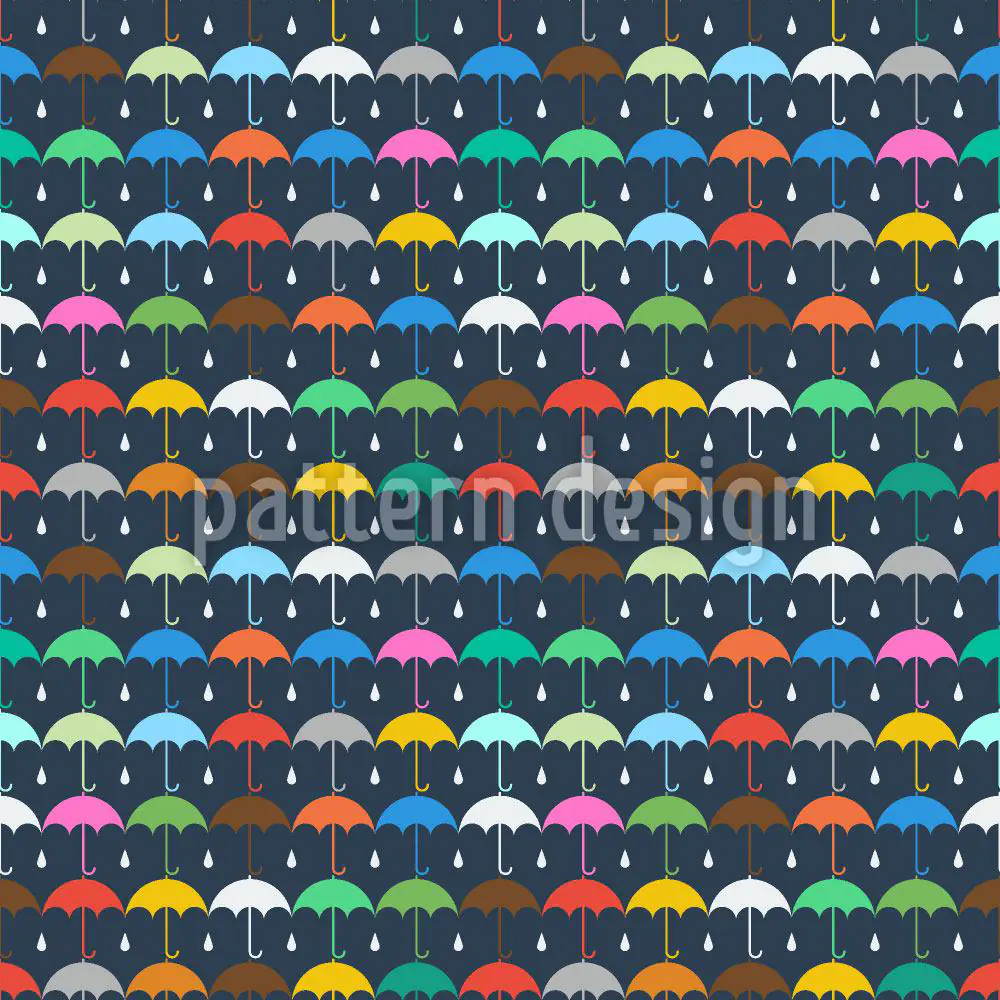 Papier peint design Umbrella And Raindrop