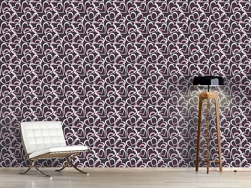 Wall Mural Pattern Wallpaper Flourish Heart
