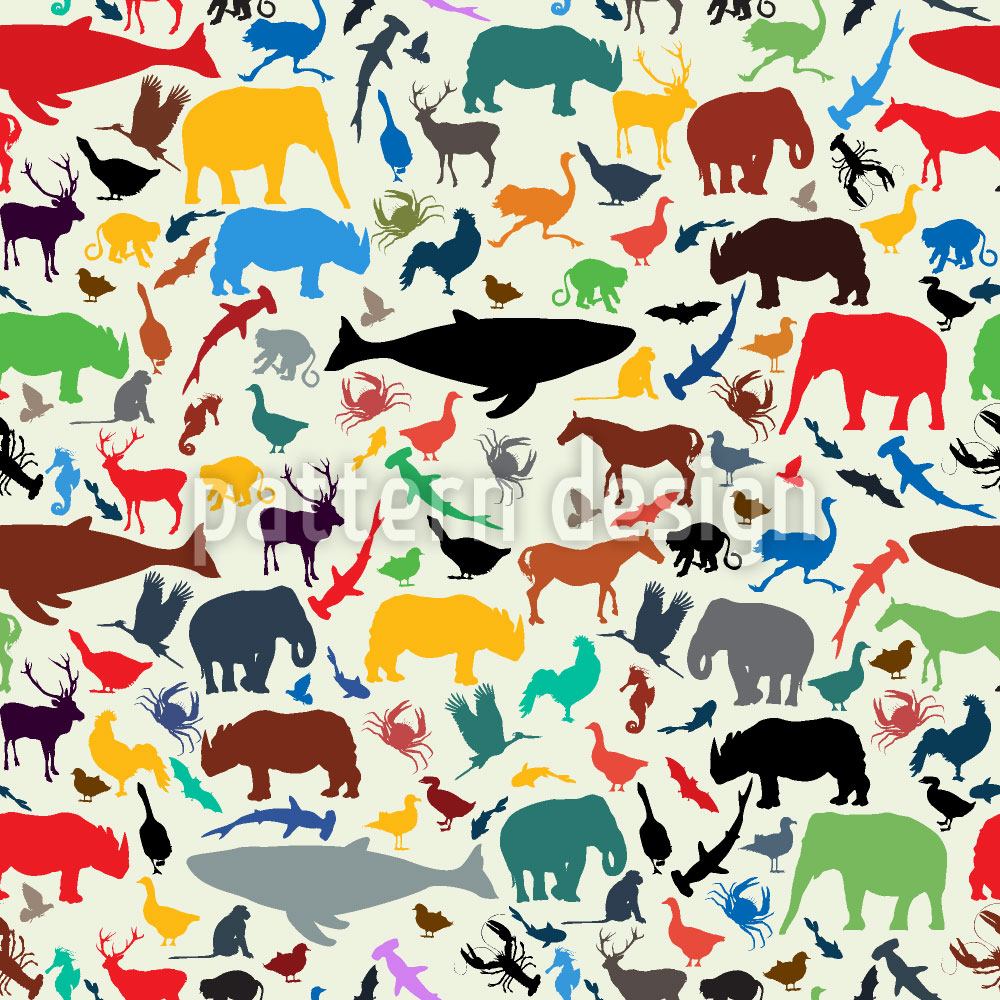 Wall Mural Pattern Wallpaper Animal Planet