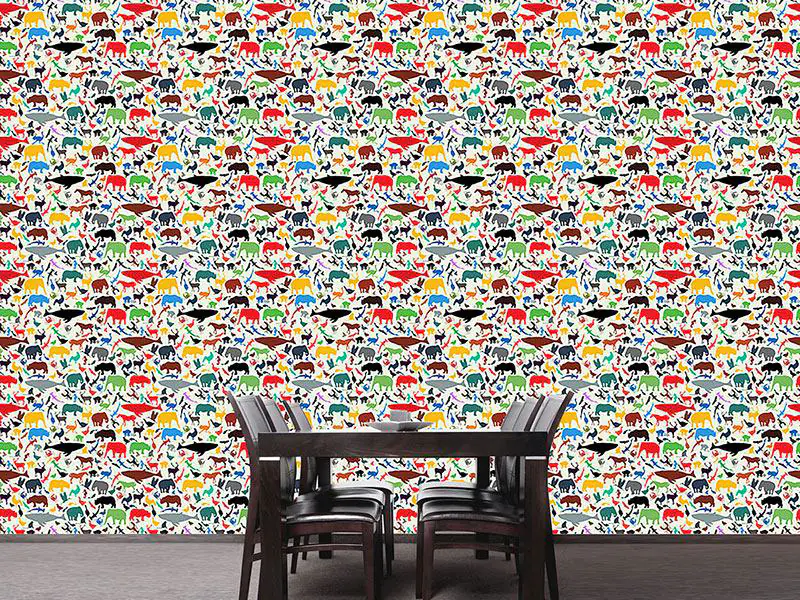 Wall Mural Pattern Wallpaper Animal Planet