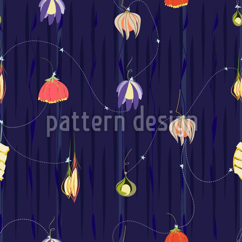 Papier peint design Night Of The Flower Lanterns