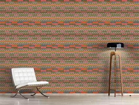 Wall Mural Pattern Wallpaper All Sorts Of Ethno Squares