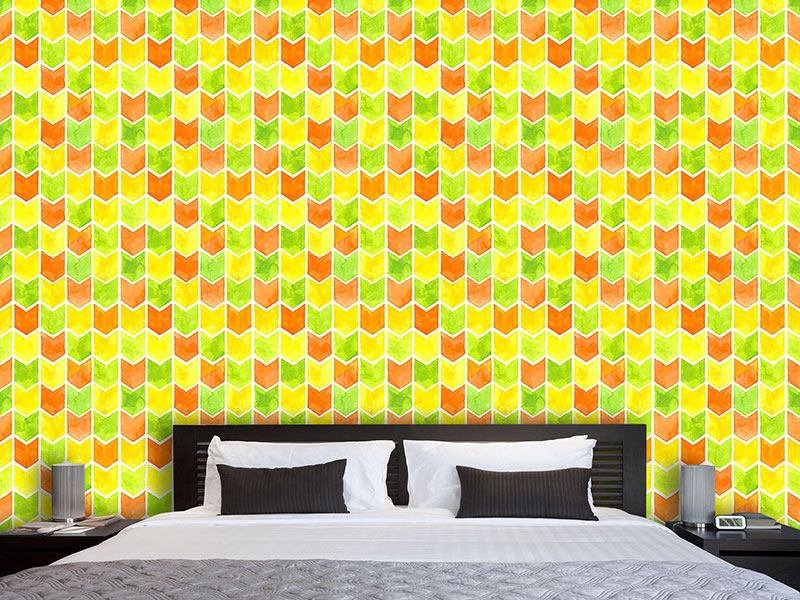 Wall Mural Pattern Wallpaper Summer Zigzag